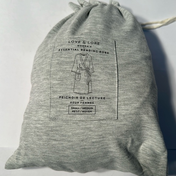 Love & Lore Reading Robe S/M new grey - Picture 1 of 6